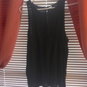 Black tank top